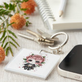 Rose Romeo Charm Sleutelhanger (Voorkant Rechts)