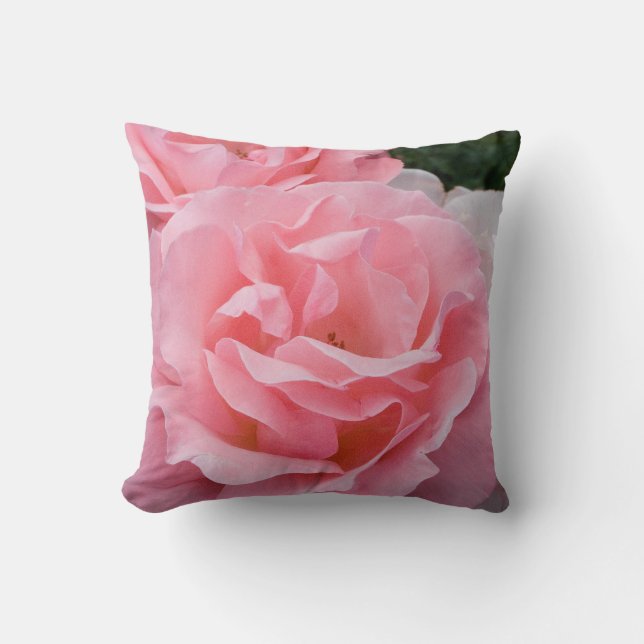 Rose rose Coussin photo Les amoureux de la nature  (Recto)