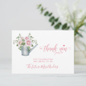 Rose rose élégante douche nuptiale merci (Debout devant)