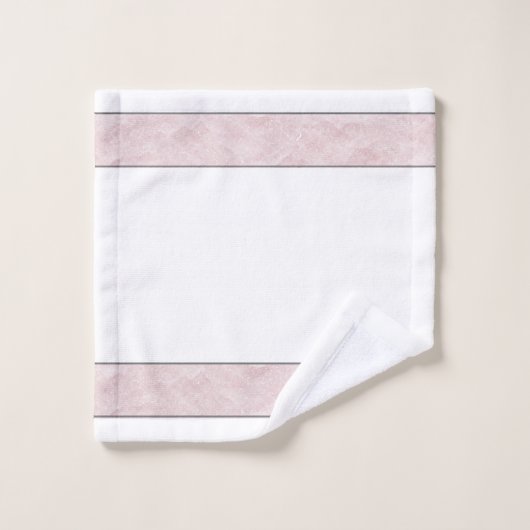 Rose rose et diamant élégant (Gant de toilette)