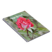 Rose rose Fleur foi Journal de prière (Côté Droit)