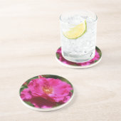 Rose rose Floral Dessous de verre de peinture phot (Côté)