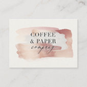 Rose rose girly or moderne design carte de visite (Devant)