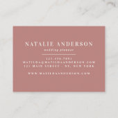 Rose rose girly or moderne design carte de visite (Dos)