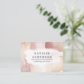 Rose rose girly or moderne design carte de visite (Debout devant)