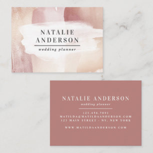 Rose rose girly or moderne design carte de visite