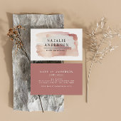 Rose rose girly or moderne design carte de visite