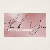 rose rose merci carte de réduction (Devant)