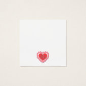 Rose rose moderne Coeur floral Romantique Valentin (Dos)