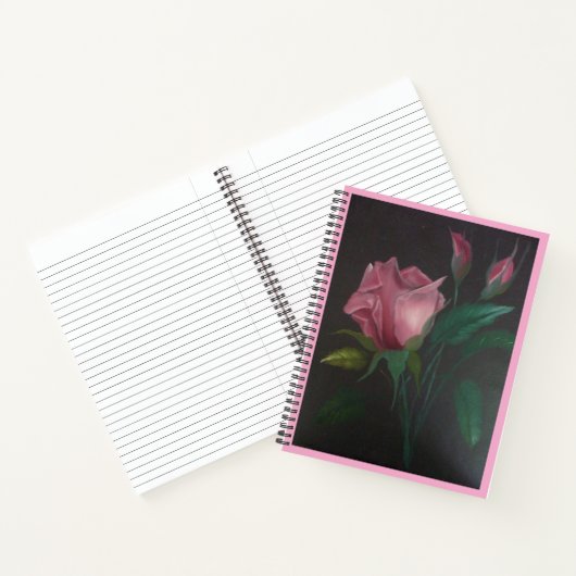 Rose rose n Rosebuds Carnet spiral (Intérieur)
