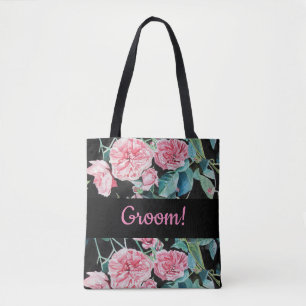 Rose rose noir Rose mariage homme Sac fourre-tout