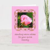 Rose rose obtenir une bonne carte (Devant)