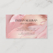 rose rose or brosse traits carte de visite (Dos)