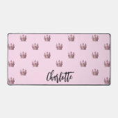 Rose rose or reine nom de couronne fille (Recto)