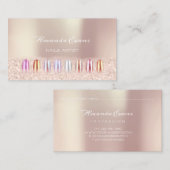 Rose Rose Or Rose Clous rose Artiste Carte de rend (Devant / Derrière)