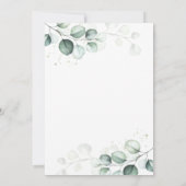 Rose rose pâle Faire-part de mariage floral (Dos)