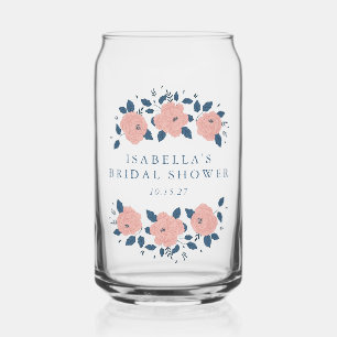 Rose Rose Pâle Navy personnalisé Baby Shower de Ma