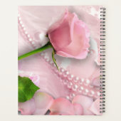 Rose rose, pétales et perles (Dos)