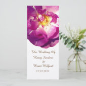 Rose Rose Photo Élégant Mariage Invitation (Debout devant)