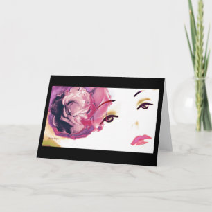 Rose Rose Rose Rose Diamond Girl, Carte de voeux