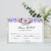 Rose rose rose | Silver Bokeh Wedding RSVP (Debout devant)