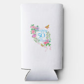 Rose rose ruban Glacière d'anniversaire (Verso)