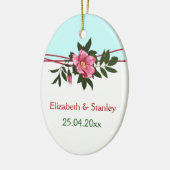 Rose rose sauvage mariage gardien ornement (Gauche)