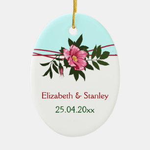 Rose rose sauvage mariage gardien ornement