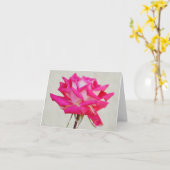 Rose rose simple de la carte de note de jardin de  (Fleur jaune)