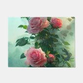 Rose rose - Tapis de porte, Tapis (Devant)