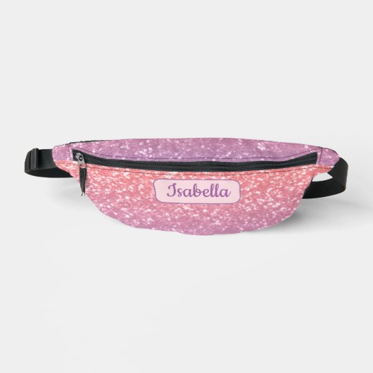 Rose rose violet lavande mousseux Nom personnalisé (Recto)