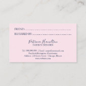 Rose Roses Floral Référer Une Carte De Référence D (Dos)