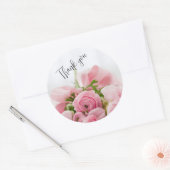 Rose roses merci sticker (Enveloppe)
