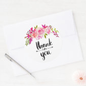 Rose roses merci sticker (Enveloppe)