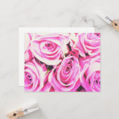 rose roses roses bouquet carte (Devant/Arrière en situation)