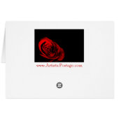 Rose rouge (Dos Horizontal)