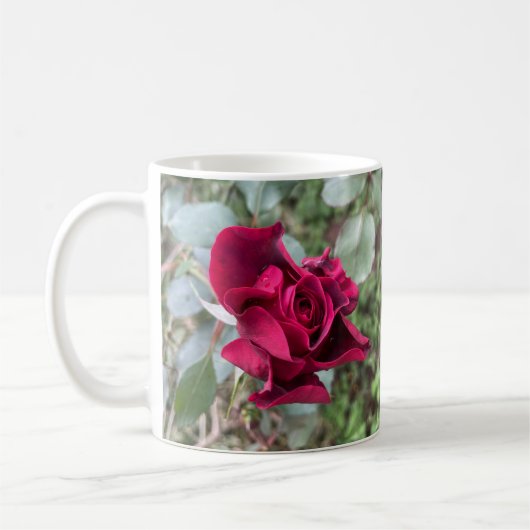 Rose rouge 15 Oz Café Mug (Gauche)