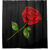 Rose rouge 2 - Rideau de douche (Devant)