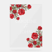 Rose rouge aquarelle florale (Recto)