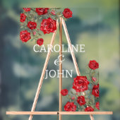 Rose rouge aquarelle florale (Neutre)