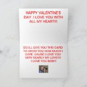 ROSE ROUGE avec une CARTE de SAINT-VALENTIN de (Intérieur)