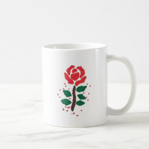 ROSE ROUGE BLANC 11 OZ MUG
