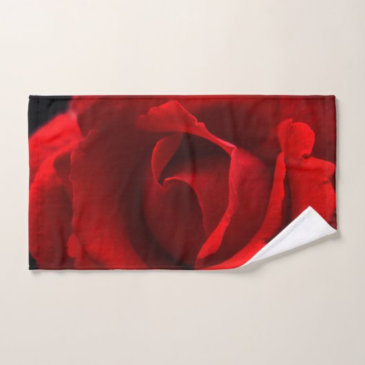 Rose rouge btm (Serviette à main)