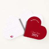 Rose Rouge, Cahier de Notes Minimaliste Journal In (Intérieur)