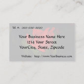 Rose rouge - Carte de visite de la passion noire (Dos)