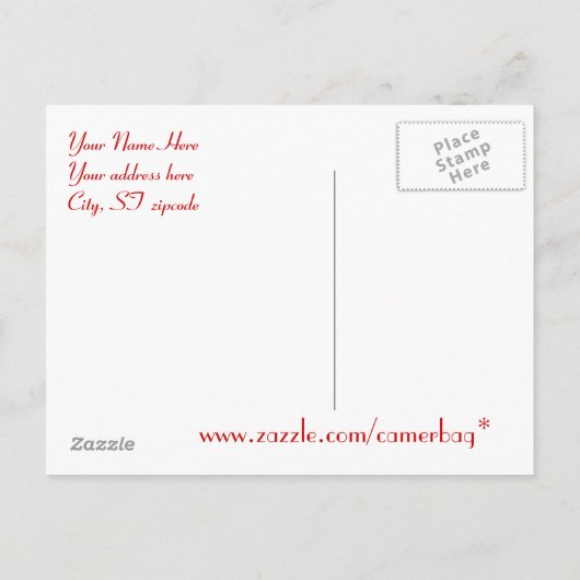 rose rouge, carte postale ouverte (Dos)