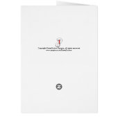 Rose rouge de menu de mariage sur la carte noire (Dos)