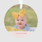 Rose, Rouge et Or - Première photo de Noël (dos)