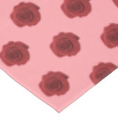 Rose rouge Flower Motif sans couture sur nappe (Angle)