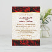 Rose Rouge - Invitation de Mariage (Debout devant)
